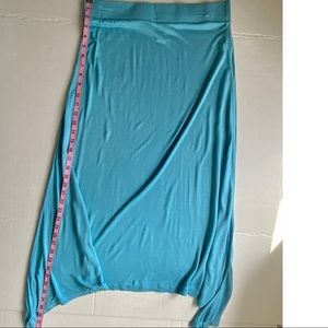 Women's Asymmetrical Hem Maxi Skirt, Sz M, Modern, Boho, Coastal